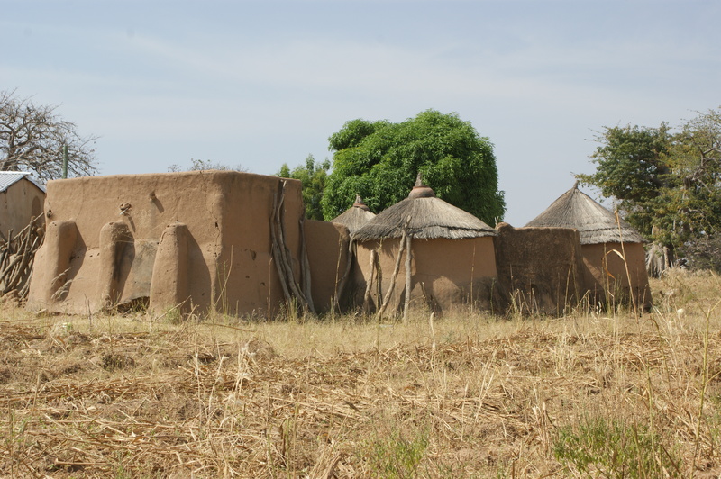 Traditiioal old Northern Ghana buildings